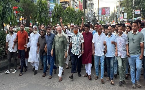 কার্যক্রম নিষিদ্ধ আ.লীগের সন্ত্রাসী কর্মকাণ্ড ঠেকাতে   ফেনী সদর ও পৌর বিএনপির বিক্ষোভ