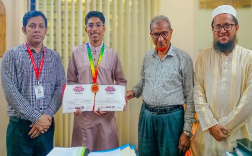 ইতালিতে আন্তর্জাতিক রোবটিক্স অলিম্পিয়াডে মনোনীত ফেনী ইউনিভার্সিটির শিক্ষার্থী মনির