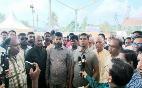 পরশুরামে প্রধানমন্ত্রীর সভাস্থল পরিদর্শন করেন পানি সম্পদ প্রতিমন্ত্রী