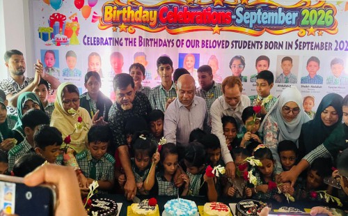 স্টার লাইন স্প্রাউট ইন্টারন্যাশনাল স্কুলে   শিক্ষার্থীদের জন্মদিন উদযাপন
