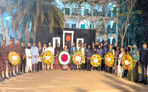 ফুলগাজীতে শহীদ ও আন্তর্জাতিক মাতৃভাষা দিবসে শ্রদ্ধা নিবেদন