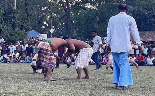 মিরসরাইয়ে বলীখেলা দেখতে হাজারো মানুষের ভিড়