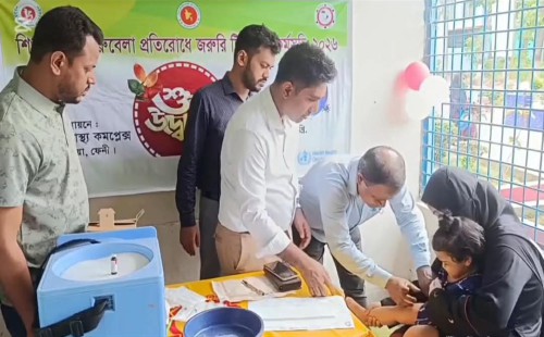 ছাগলনাইয়ায় হাম-রুবেলা টিকাদান ক্যাম্পেইন শুরু