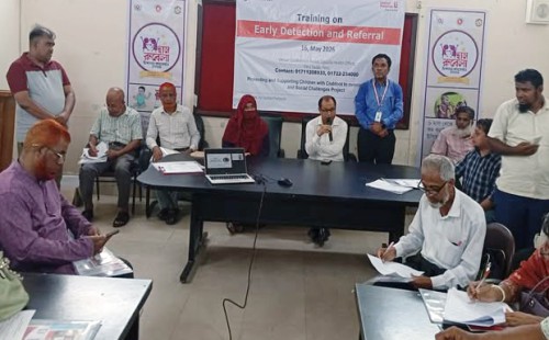 ফেনীতে ক্লাবফুট আক্রান্ত রোগী সনাক্তকরণ বিষয়ে প্রশিক্ষণ