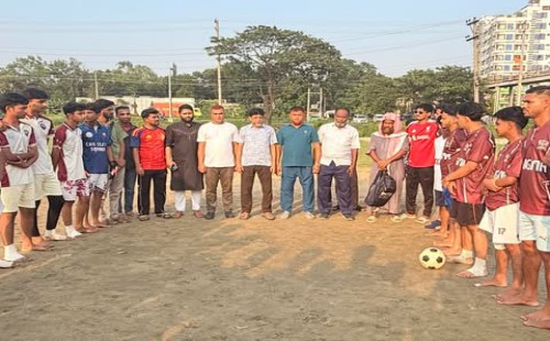 চৌদ্দগ্রামে এসএসসি ২০১৭-২৬ ব্যাচের ফুটবল টুর্ণামেন্টের উদ্বোধন