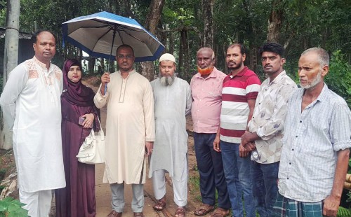 এমপি মজনুর নির্বাচনী প্রতিশ্রুতি বাস্তবায়নে   সড়ক পরিদর্শন করলেন তার একান্ত সচিব জাফর