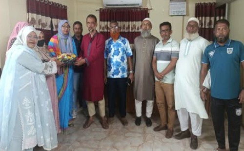 বিপ্লব‘র সাথে মহিলা ক্রীড়া সংস্থার নেতৃবৃন্দের সাক্ষাৎ