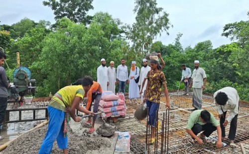 বালিগাঁও উম্মুল ক্বোরা মাদ্রাসার ছাদ ঢালাইয়ে  সহযোগিতার আবেদন