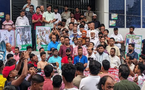 চৌদ্দগ্রামে বিএনপির বিক্ষোভ মিছিল