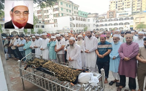 বীর মুক্তিযোদ্ধা অ্যাড. হাফেজ আহমেদ’র বিদায়  *জেলা প্রশাসন ও আইনজীবী সমিতির শ্রদ্ধা*