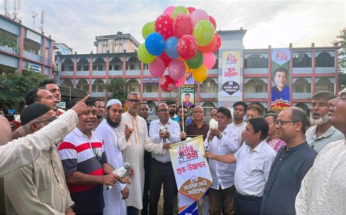 ফেনীতে জুলাই ৩৬ স্মরণে ফুটবল টুর্নামেন্ট উদ্বোধন